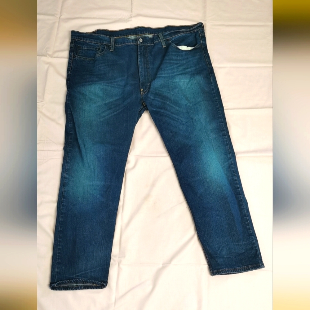 Levis Men's 502 W46 L32 Blue Regular Straight Denim Jeans